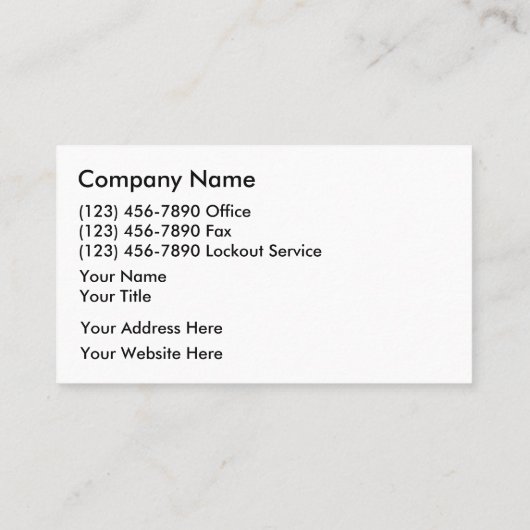 ロックスミスの名刺 名刺 (裏面)