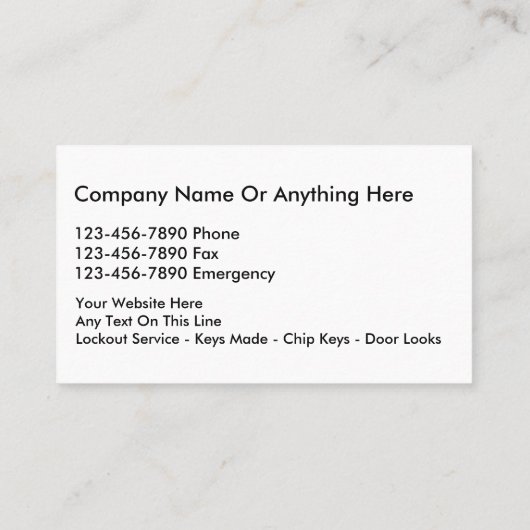 ロックスミスの名刺 名刺 (裏面)