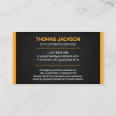 ロックスミス・サービス 名刺 (裏面)