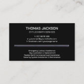 ロックスミス・サービス 名刺 (裏面)