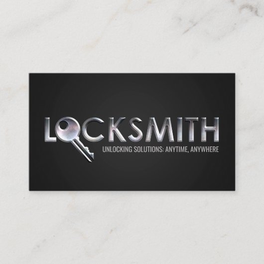 ロックスミス・サービス 名刺 (正面)