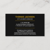 ロックスミス・サービス 名刺 (裏面)