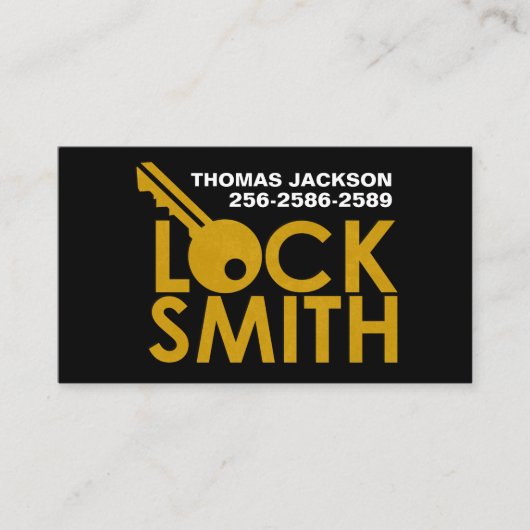 ロックスミス・サービス 名刺 (正面)