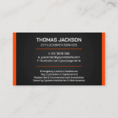 ロックスミス・サービス 名刺 (裏面)