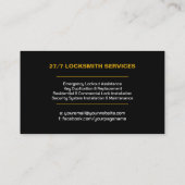 ロックスミス・サービス 名刺 (裏面)