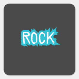 ロックタイポグラフィ スクエアシール