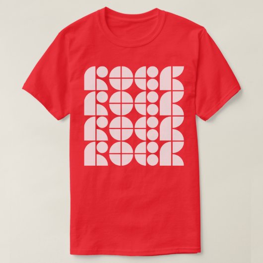ロックタイポグラフィ Tシャツ (デザイン正面)