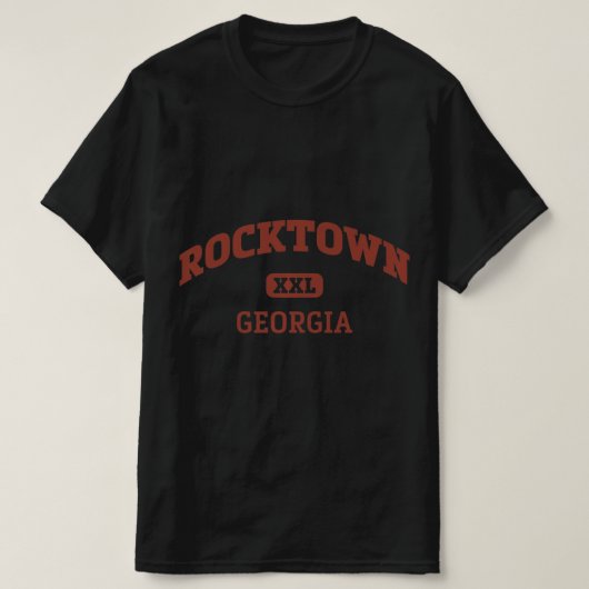 ロックタウンカレッジスタイルロック登山エリアデザイン Tシャツ (デザイン正面)