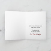 ロックダウンして安全なグリーティングカード 招待状 (内部)