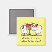 ロックダウンのクリスマス七面鳥 マグネット (正面/裏面)