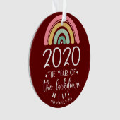 ロックダウンの年 2020 かわいいクリスマス オーナメント (正面)