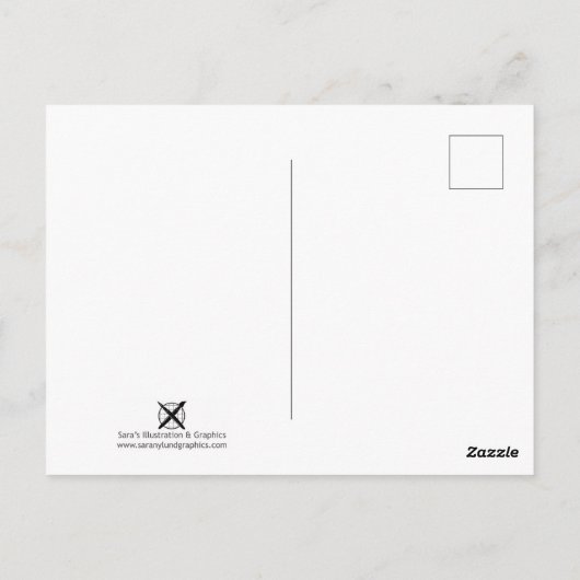 ロックダウンの気分:ルイスのチェス盤 – The Berserker ポストカード (裏面)