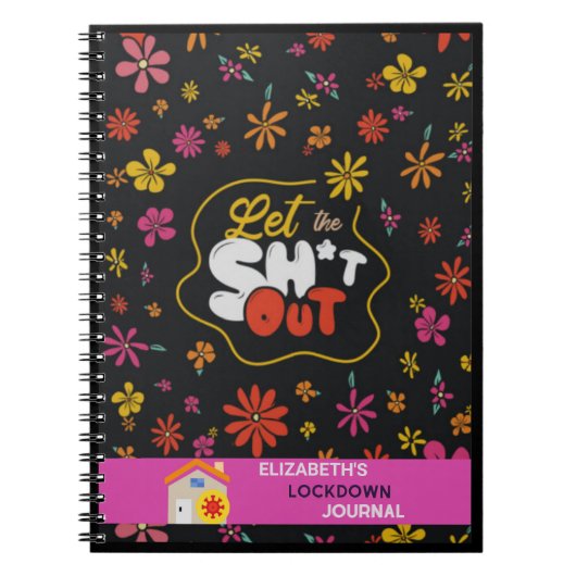 ロックダウンジャーナル – 思い出の記録 – カスタム ノートブック (正面)