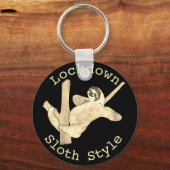 ロックダウンスローススタイルツリーレイジーチリングアニマルアート キーホルダー (正面)