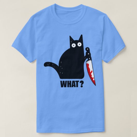 ロックダウン不気味ネコ Tシャツ (デザイン正面)