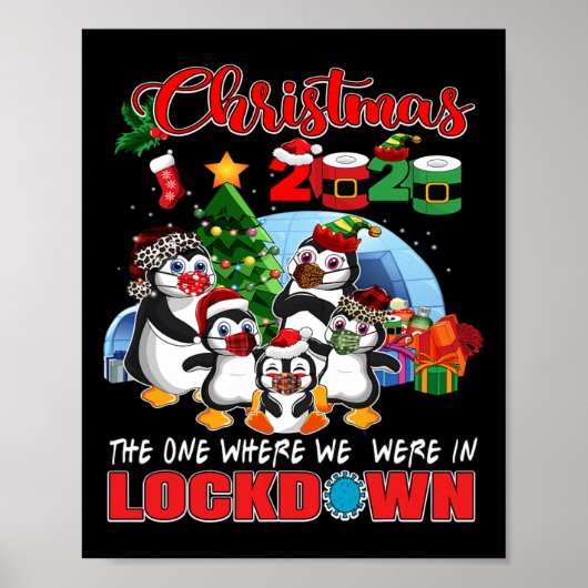 ロックダウン中のクリスマス Pengui ポスター (正面)