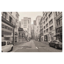 ロックダウン中の都市 メタルプリント