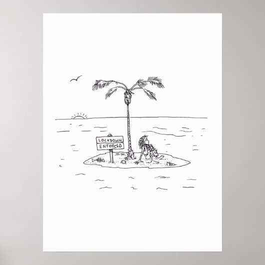 ロックダウン強制光沢ポスター ポスター (正面)
