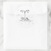 ロックダウン強制大型丸型ステッカー ラウンドシール (バッグ)