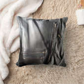 ロックチックブラックバイクもしくは自転車に乗る人ジャケット写真 クッション (ブランケット)