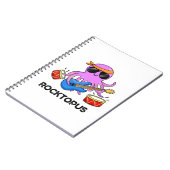 ロックトパス 面白ロックバンド タコのダジャレ ノートブック (左側)