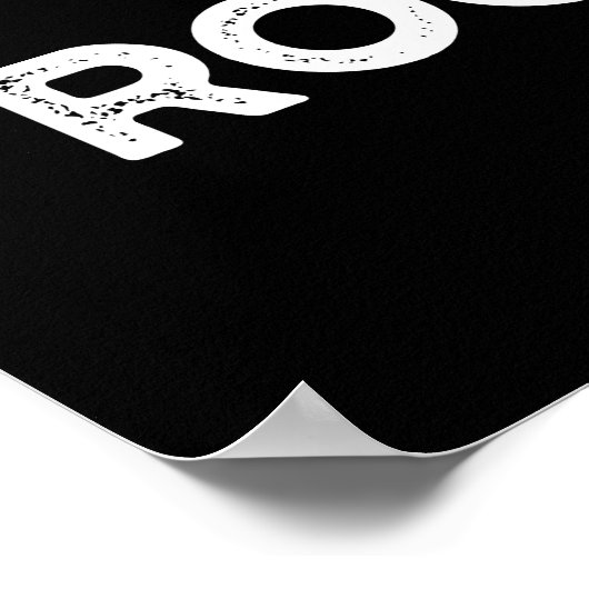 ロックトポおもしろいスのロックバンドタコプンダークBG ポスター (角)