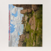 ロックハウンドパークニューメキシコ。クリスマスグリーティング ジグソーパズル (縦)