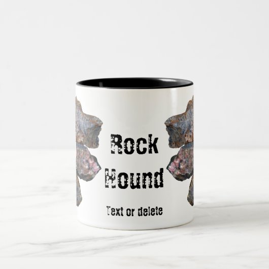 ロックハウンドミネラルコレクおもしろいター ツートーンマグカップ (中央)