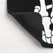 ロックハンドスケルトンヴィンテージロッカーサインハロウィーンP マウスパッド (コーナー)