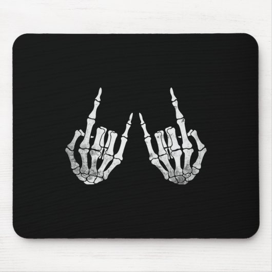 ロックハンド怠惰ハロウィーンのコスチュームクールボーン マウスパッド (正面)