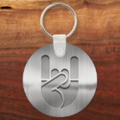 ロックハンド鋼 キーホルダー (正面)