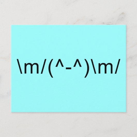 ロックハンド ポストカード (正面)