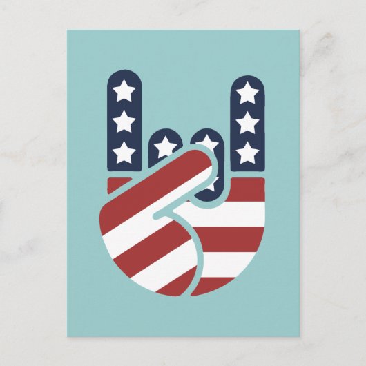 ロックハンドUSA ポストカード (正面)