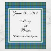 ロックハートスコティッ結婚ティッシュワインラベル ワインラベル (シングルラベル)