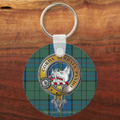 ロックハートタータンチェック&バッジ キーホルダー (正面)