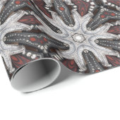 ロックバイクもしくは自転車に乗る人ウエスタンスタッズツールレザー ラッピングペーパー (ロールコーナー)