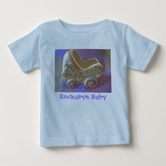ロックバイベビー乳母車/シャワーギフト ベビーTシャツ (正面)