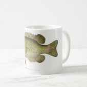 ロックバスの釣り人マグ コーヒーマグカップ (正面右)