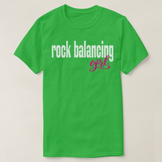 ロックバランスの少女 1 Tシャツ (デザイン正面)
