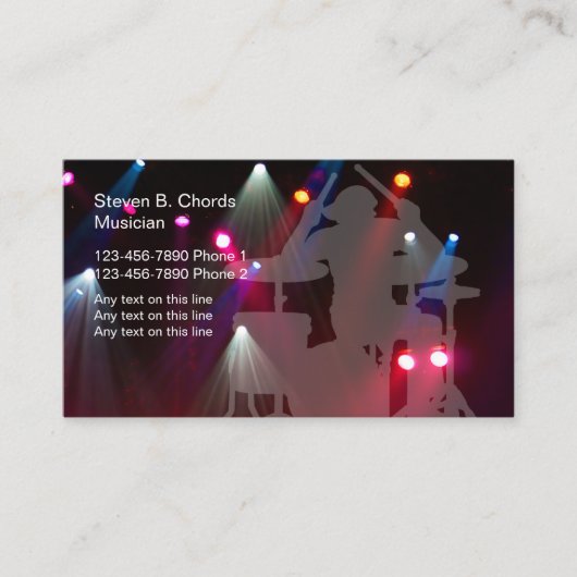 ロックバンドの名刺 名刺 (正面)