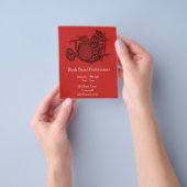 ロックバンドの演奏 チラシ (手)