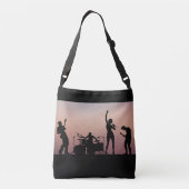 ロックバンドクロスボディトートバッグオールオーバープリントスタイル クロスボディバッグ (裏面)