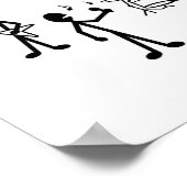 ロックバンドスティック図 ポスター (角)