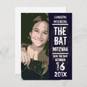 ロックバンドバルミツワーSave the Date 案内ポストカード (正面/裏面)