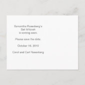 ロックバンドバルミツワーSave the Date in Pink 案内ポストカード (裏面)