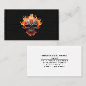 ロックバンドヘビーメタル音楽ミュージシャンギタリストギグ 名刺 (正面/裏面)