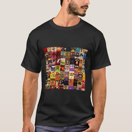 ロックバンドポスタークラシック Tシャツ (正面)