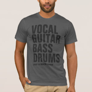 ロックバンド形成クール灰色 Tシャツ