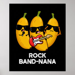 ロックバンドnanaおもしろいバナナプンダーク ポスター