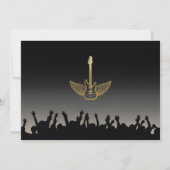 ロックバースデーパーティーフェスティバルギターフォト招待状 招待状 (裏面)